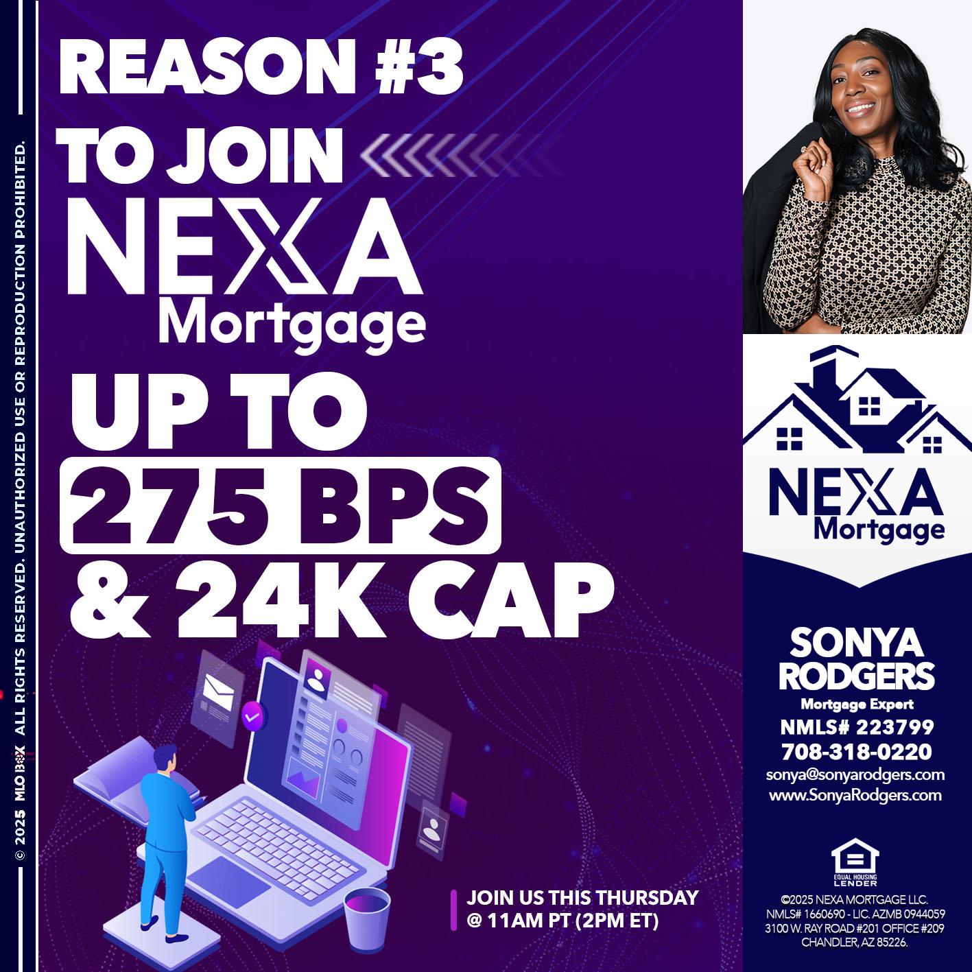 REASON 3 - Sonya Rodgers -Mortgage Expert