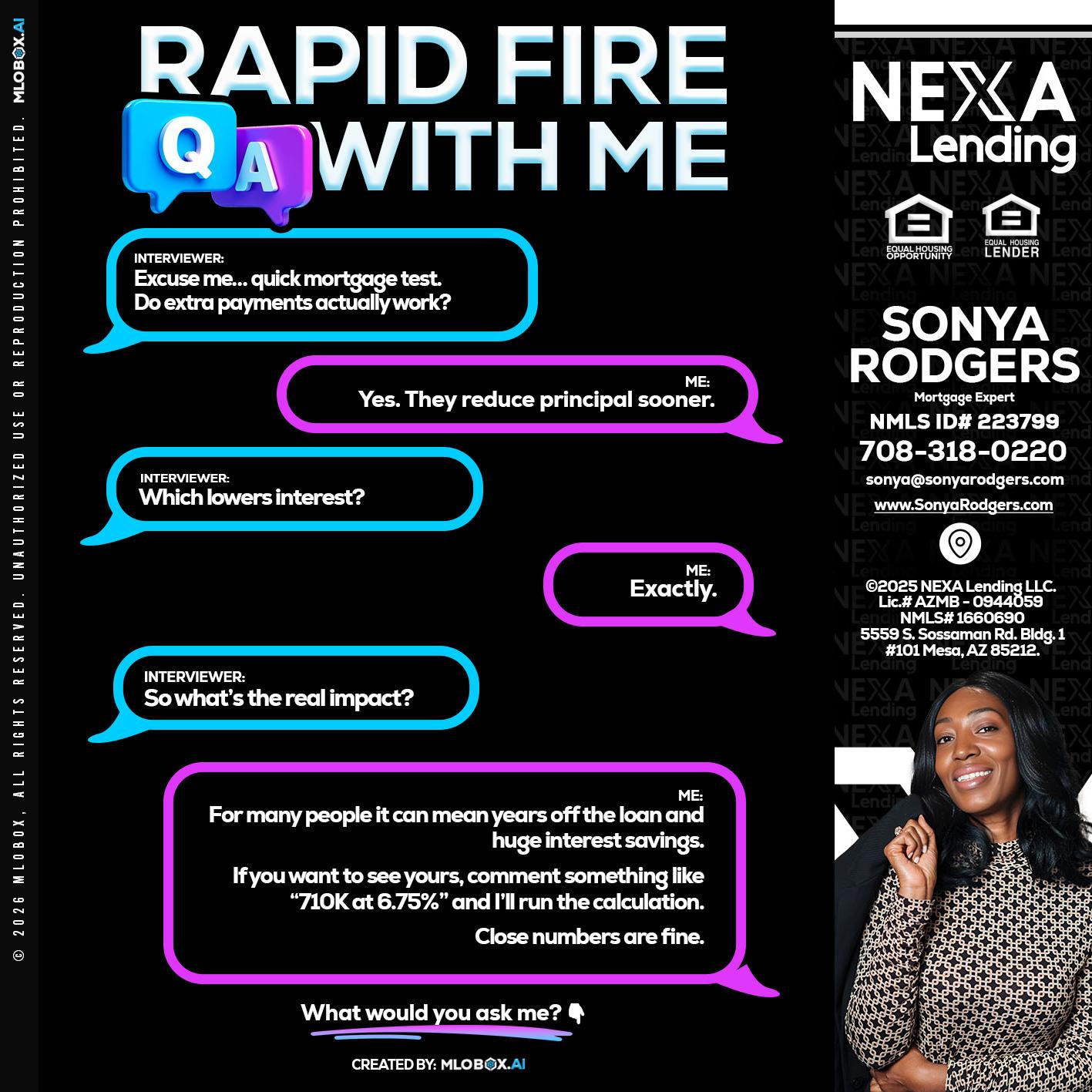 RAPID QA - Sonya Rodgers -Mortgage Expert