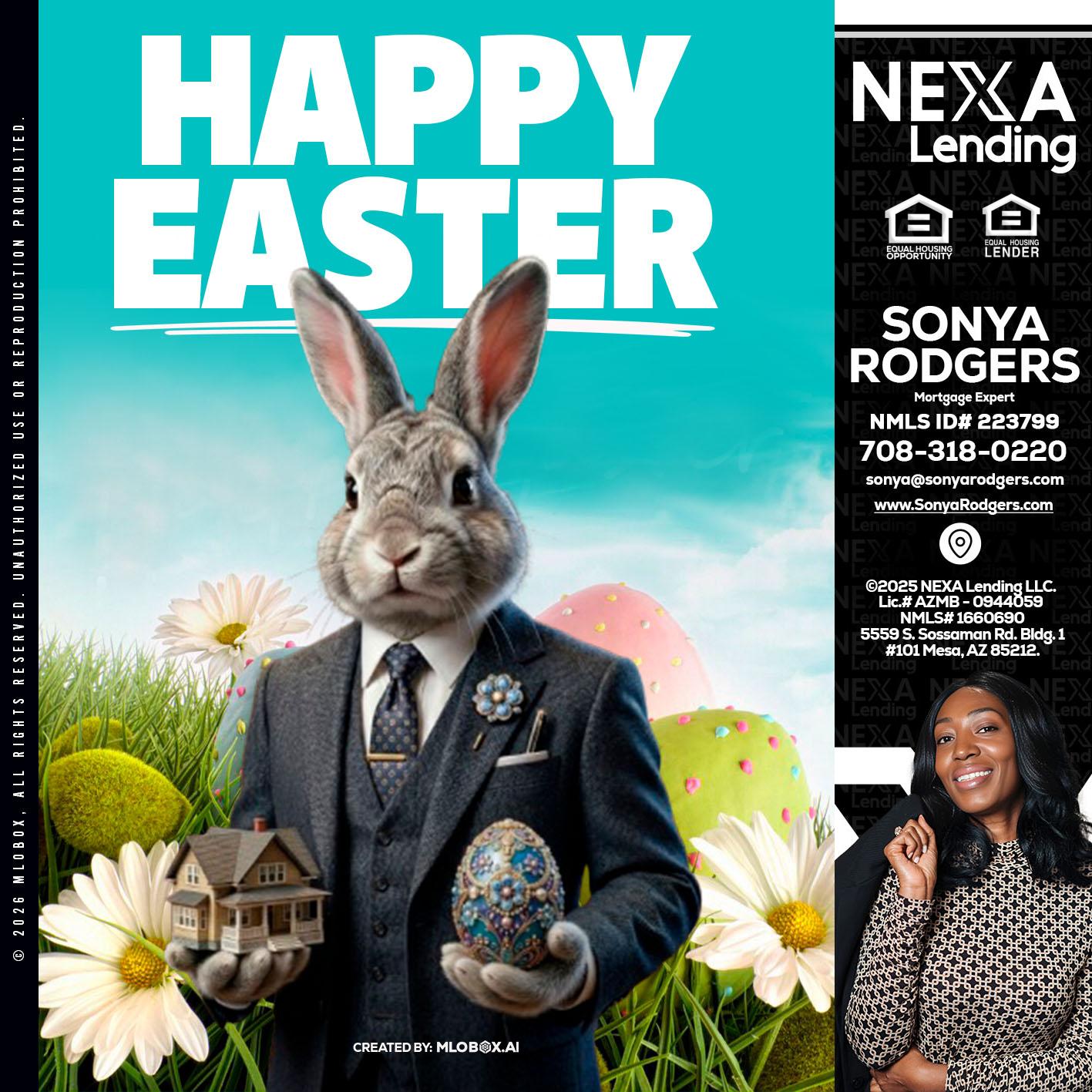 HAPPY EASTER - Sonya Rodgers -Mortgage Expert