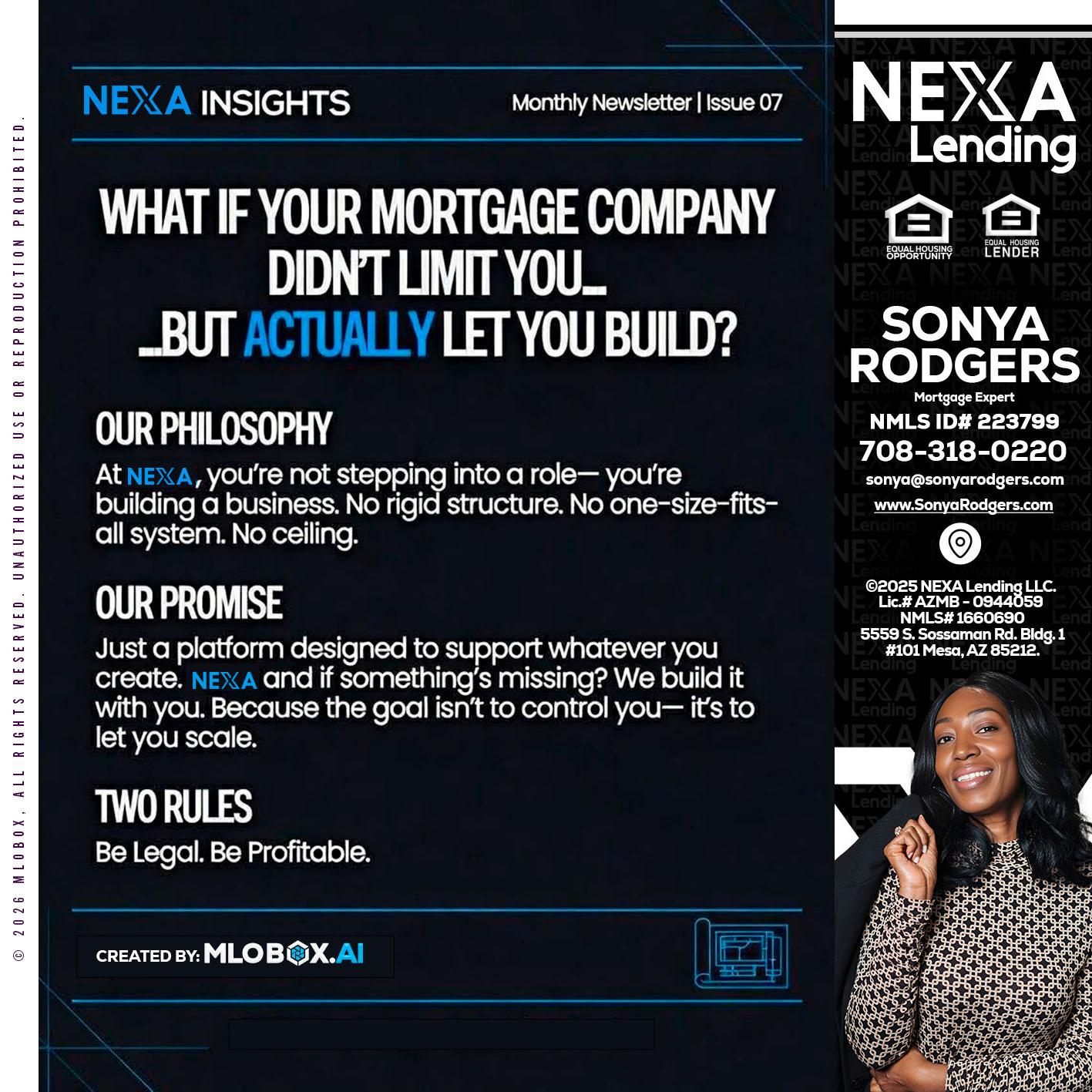NEXA INSIGHTS - Sonya Rodgers -Mortgage Expert
