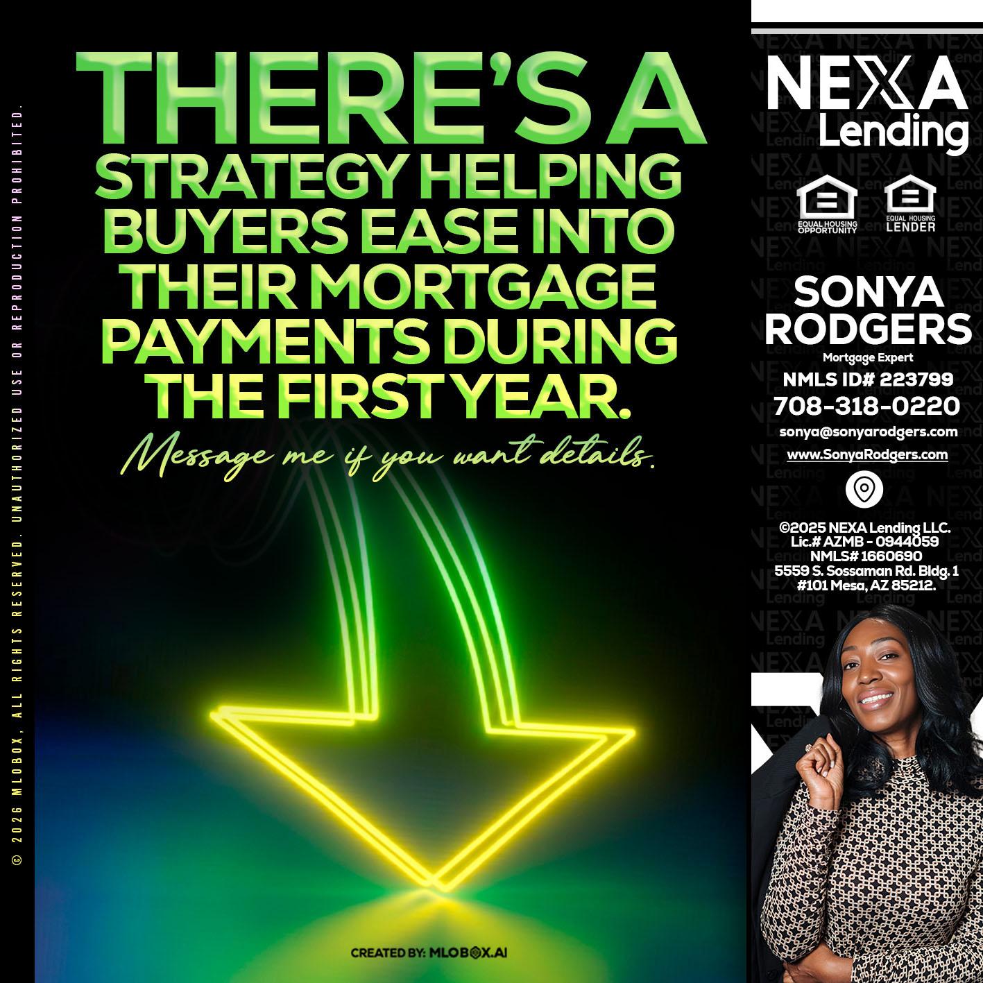 THERES A STATEGY - Sonya Rodgers -Mortgage Expert
