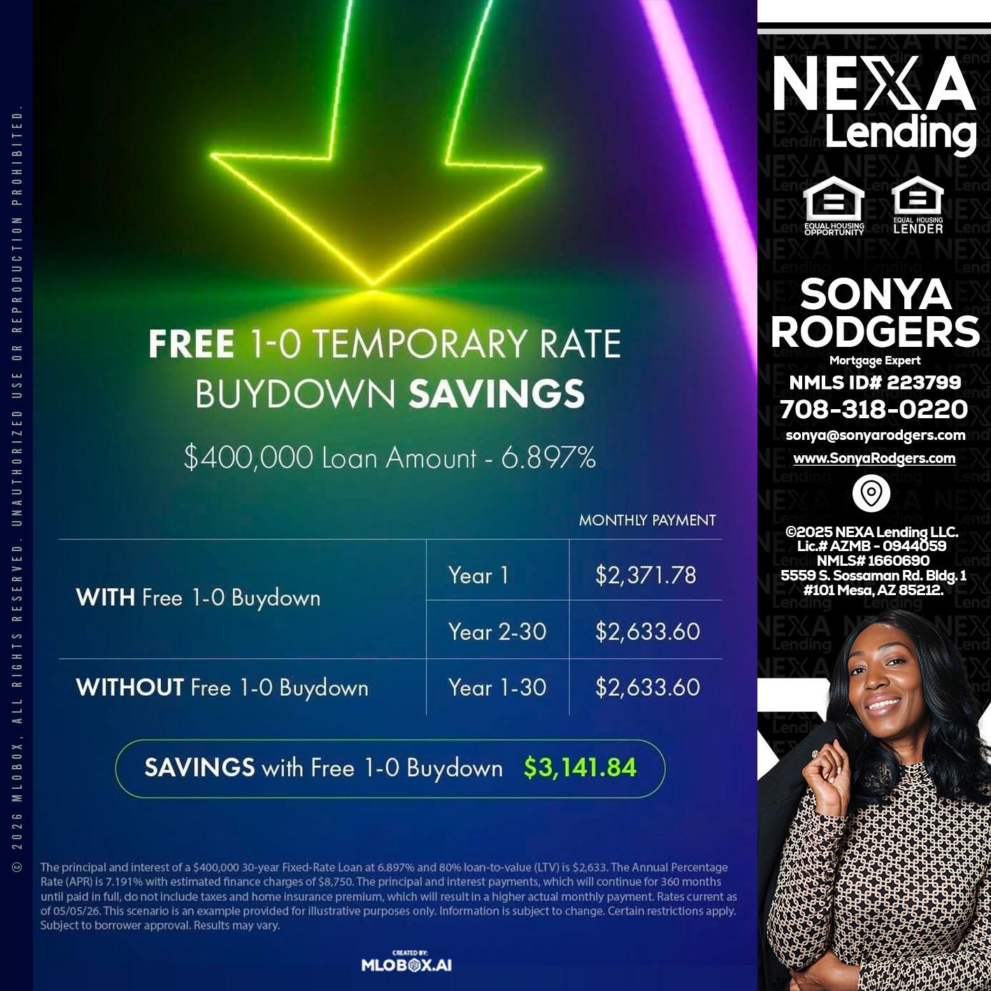 BUYDOWN - Sonya Rodgers -Mortgage Expert