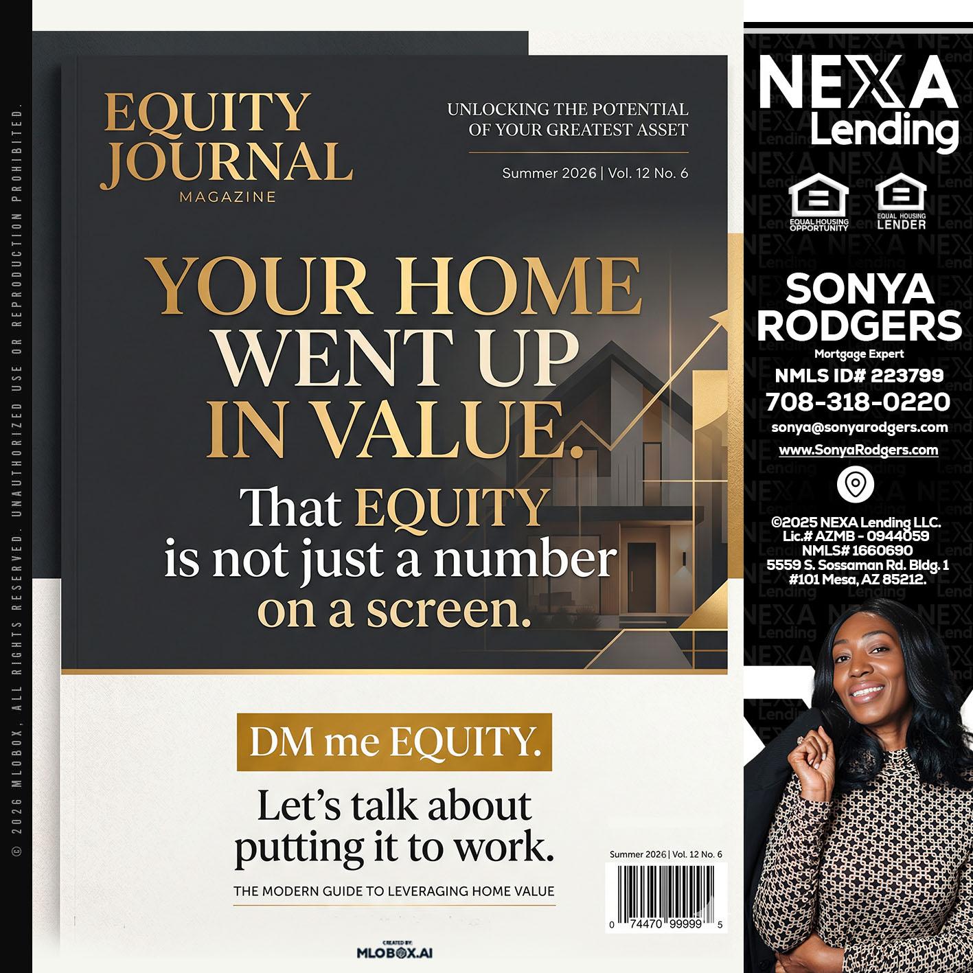 YOUR HOME - Sonya Rodgers -Mortgage Expert