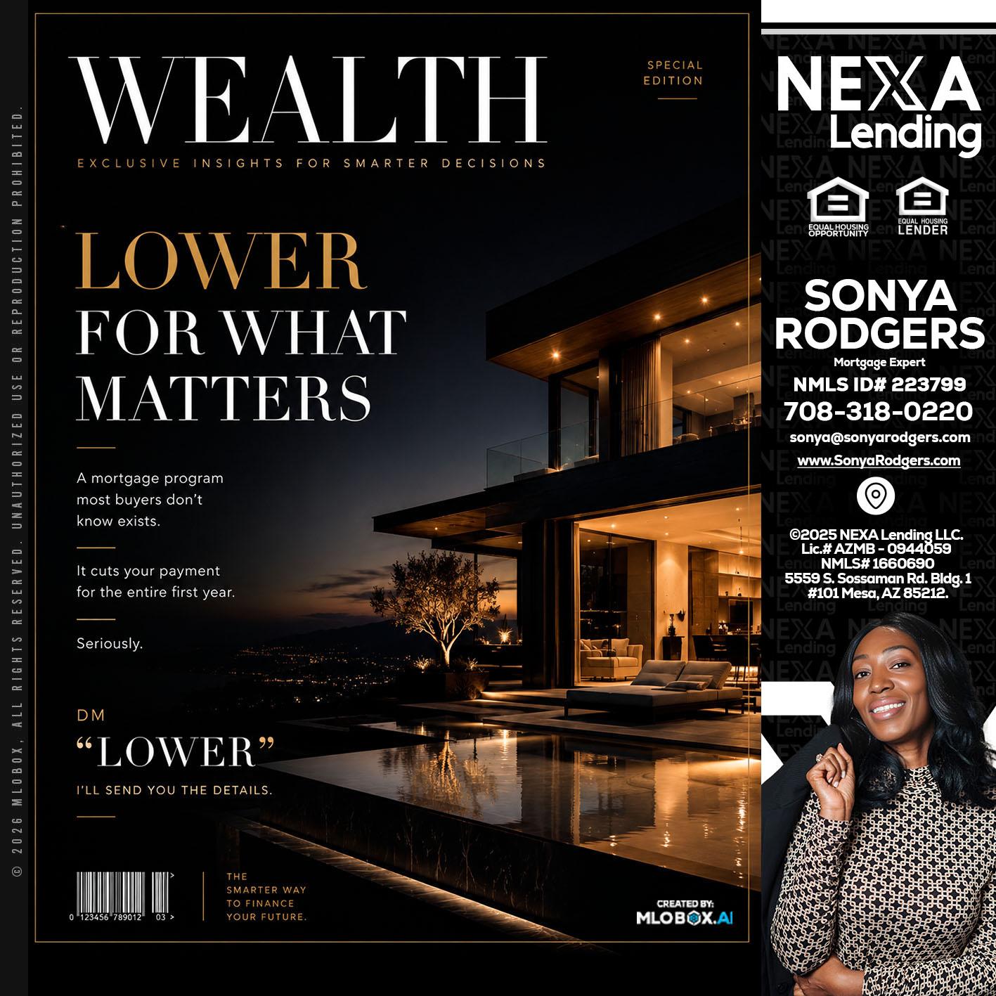 WEALTH - Sonya Rodgers -Mortgage Expert