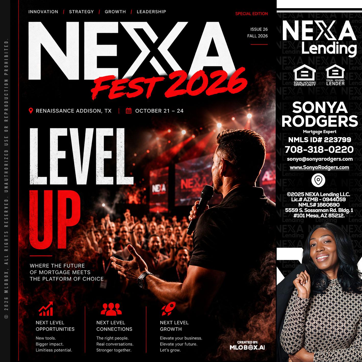 NEXA FEST 2026 - Sonya Rodgers -Mortgage Expert