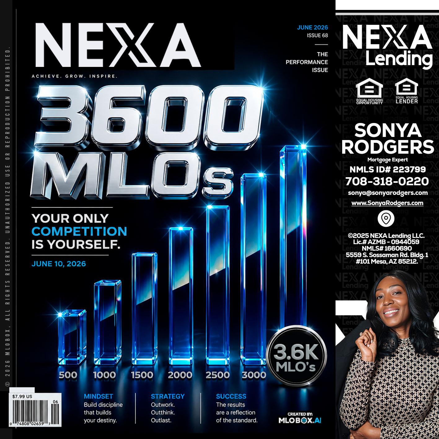 3600 MLOs - Sonya Rodgers -Mortgage Expert