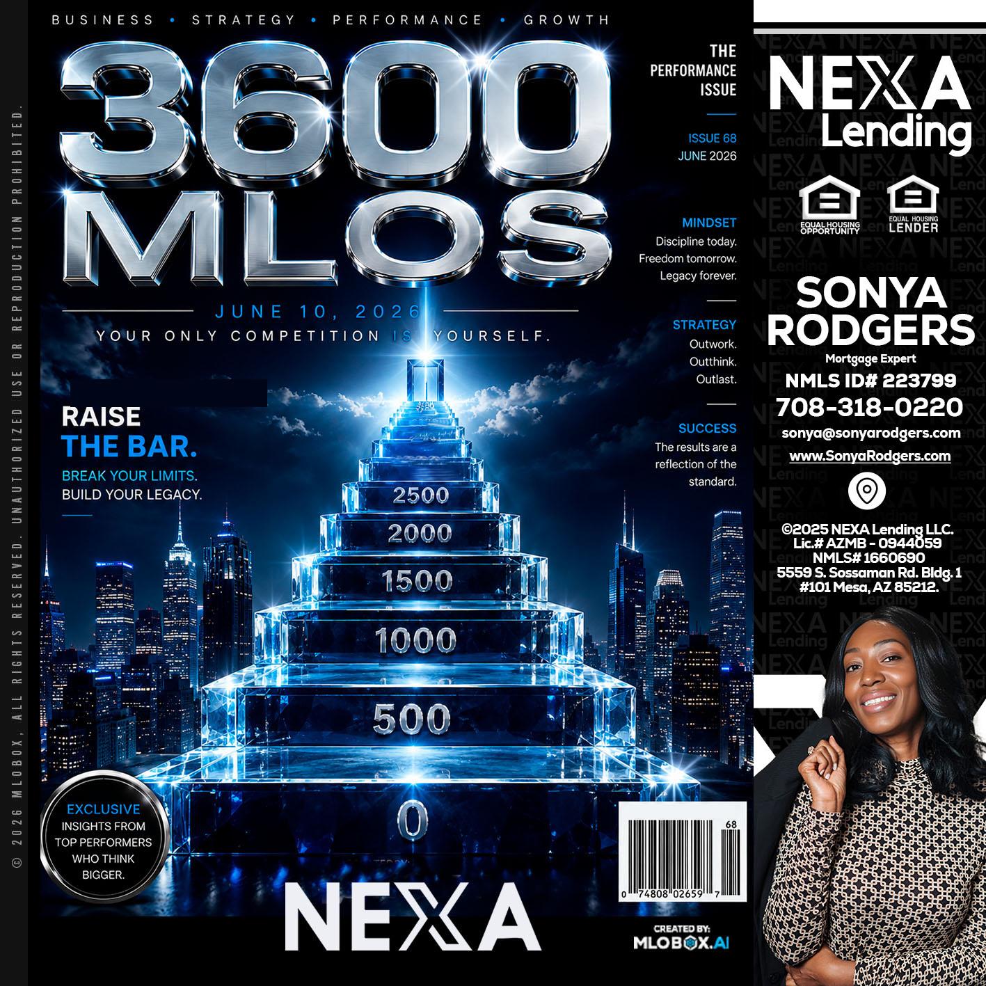 3600 MLOs - Sonya Rodgers -Mortgage Expert
