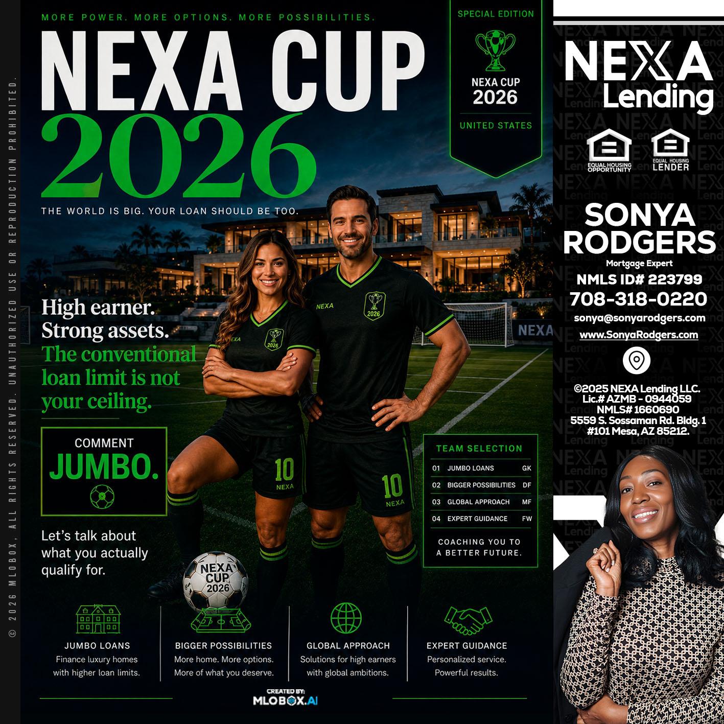 NEXA CUP 2026 - Sonya Rodgers -Mortgage Expert