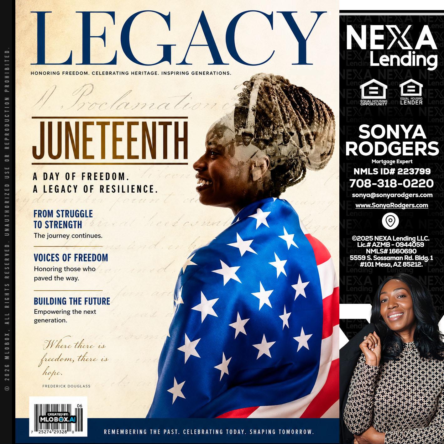 LEGACY - Sonya Rodgers -Mortgage Expert