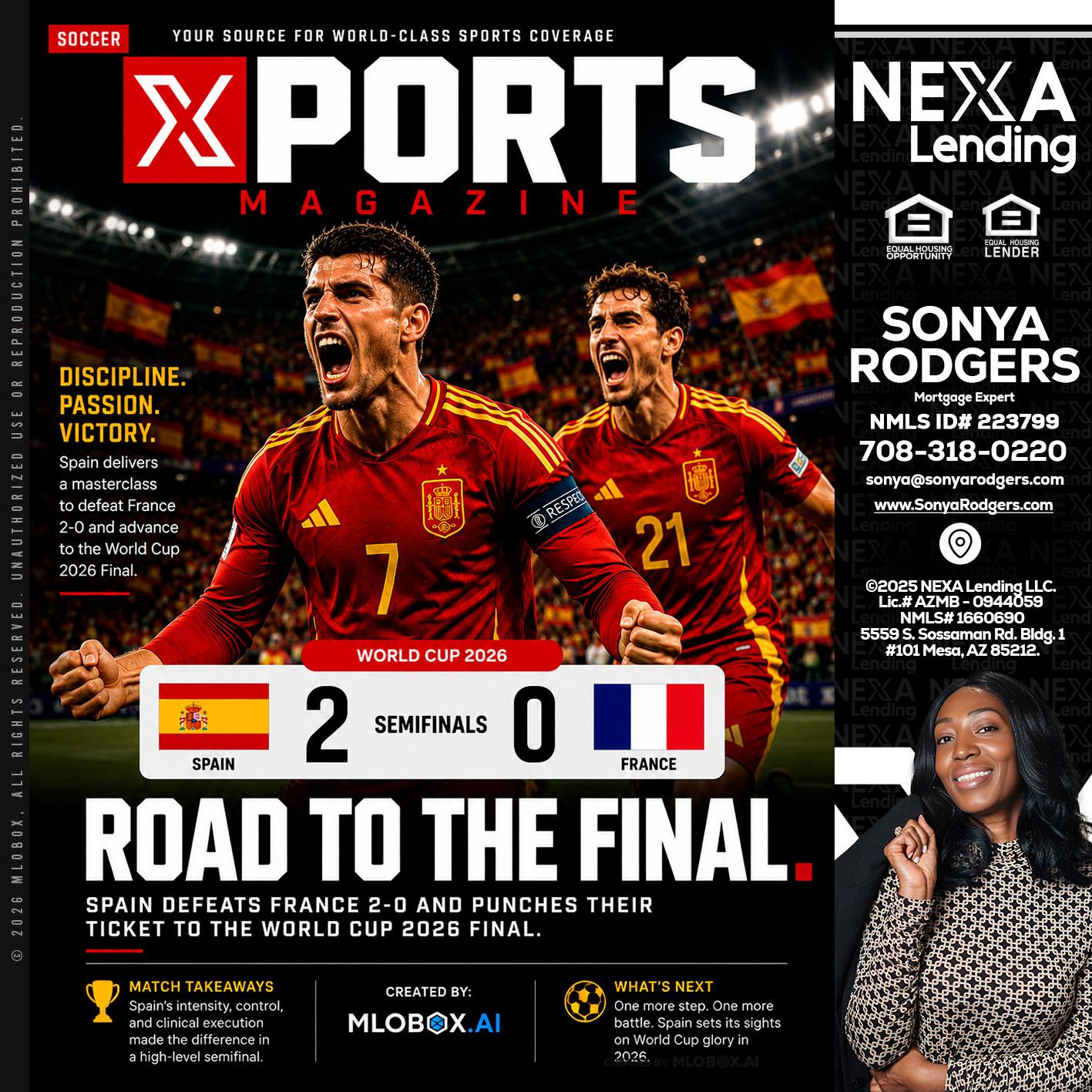 XPORTS WORLD CUP 2026 - Sonya Rodgers -Mortgage Expert
