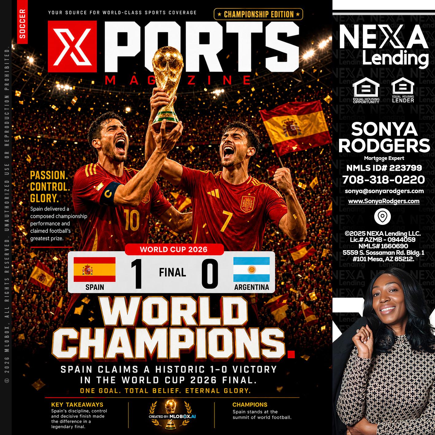 SPAIN CHAMPION - Sonya Rodgers -Mortgage Expert
