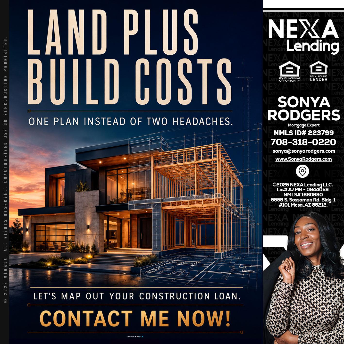 LAND PLUS - Sonya Rodgers -Mortgage Expert