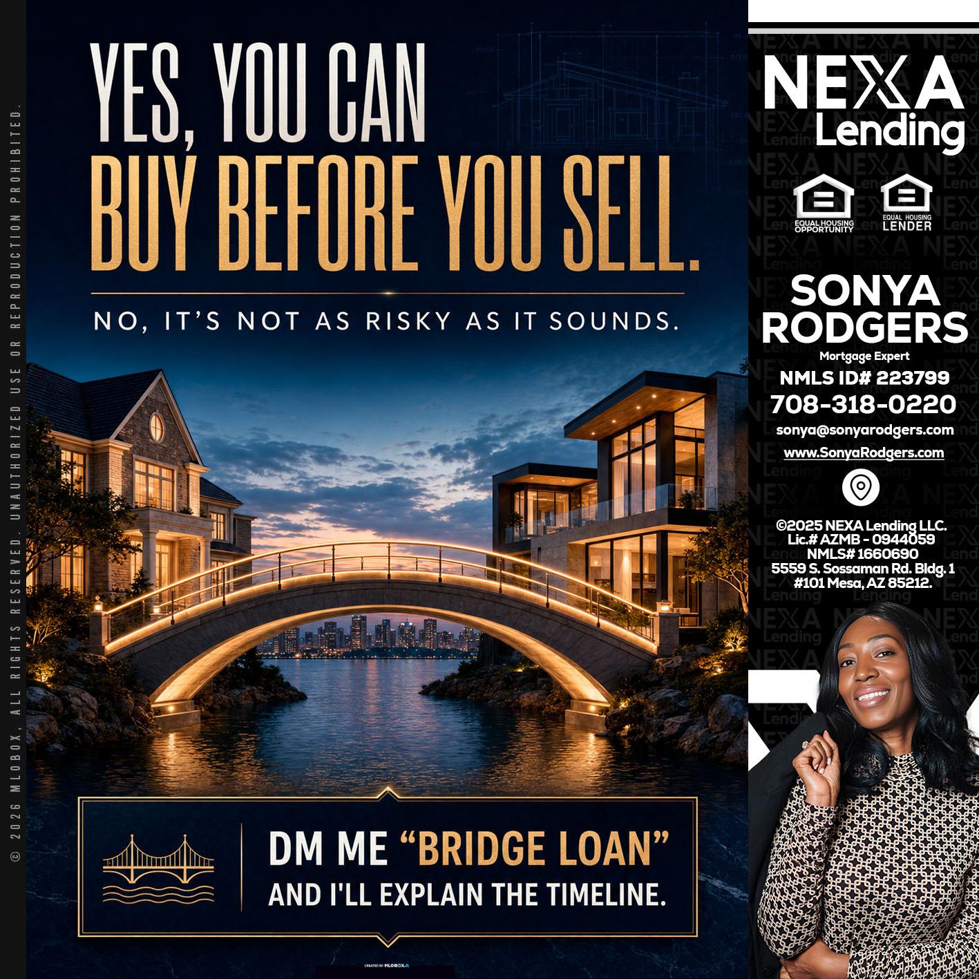 YES, YOU CAN - Sonya Rodgers -Mortgage Expert