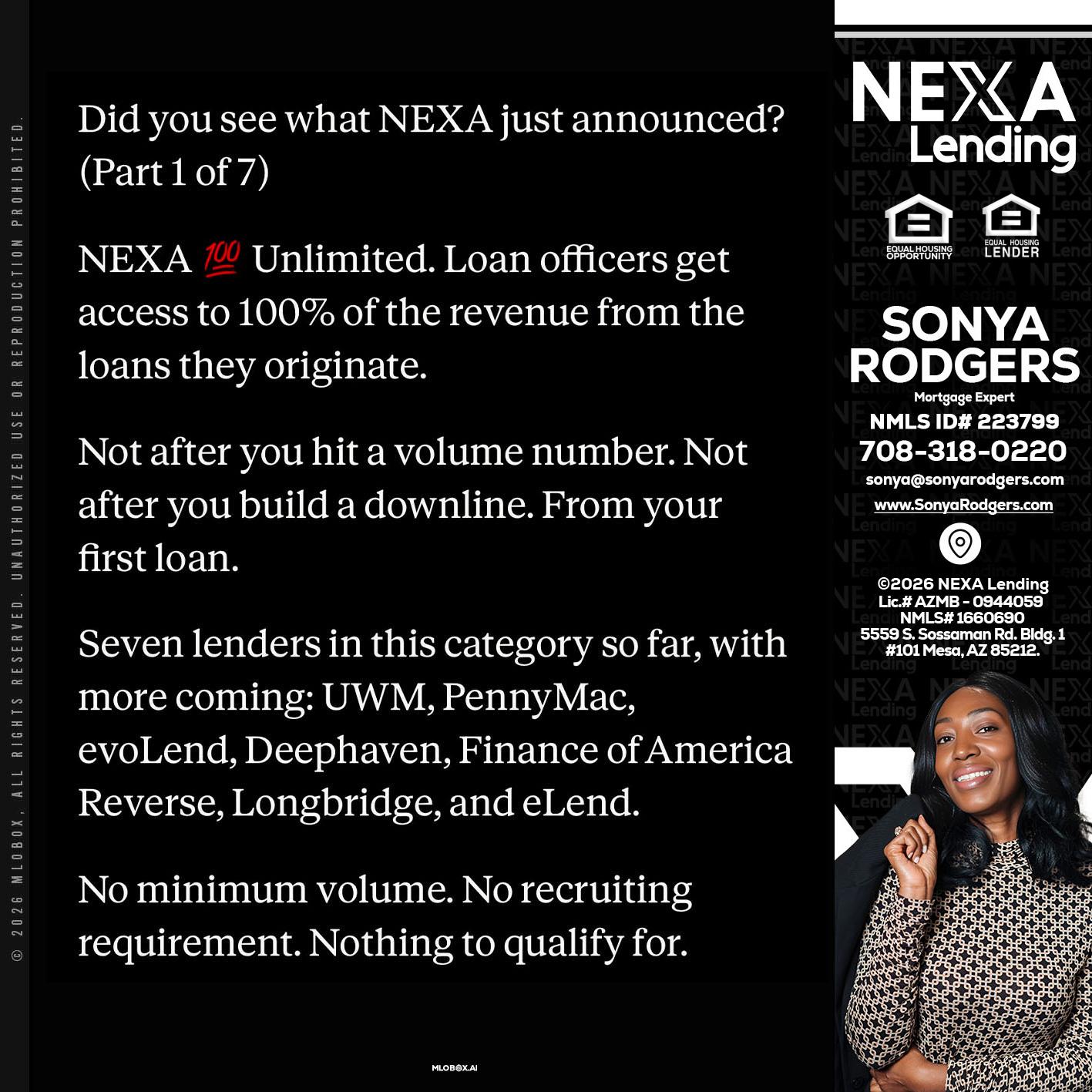 DID YOU KNOW - Sonya Rodgers -Mortgage Expert