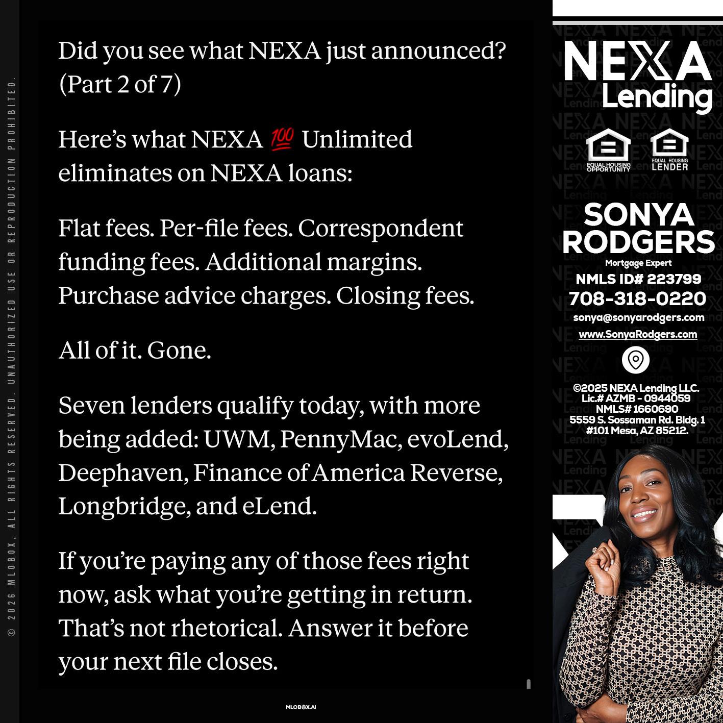 2 OF 7 - Sonya Rodgers -Mortgage Expert